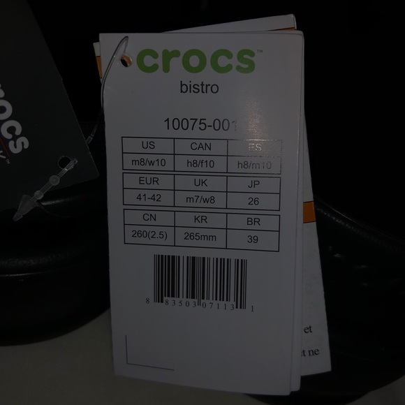 NWT Black Bistro Croc Clogs Women Sz 10 Roomy Fit - Picture 6 of 6